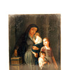 Malerei, eine Nonne mit Kindern 