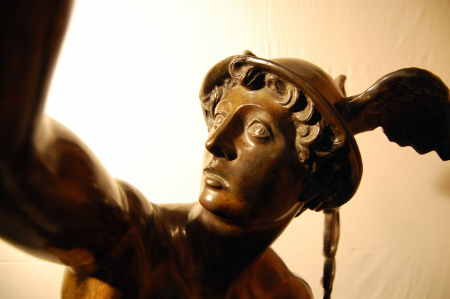 Statua di bronzo di Mercurius