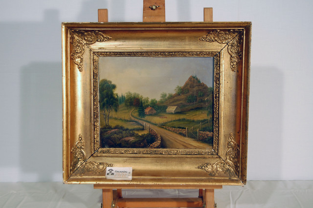 Painting of a road 