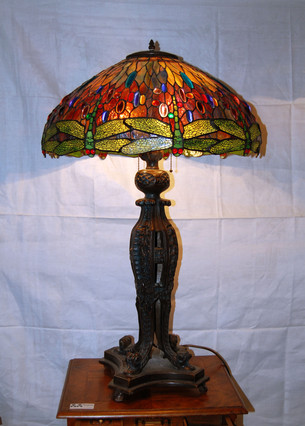 Lampada da tavolo Tiffany Dragonfly