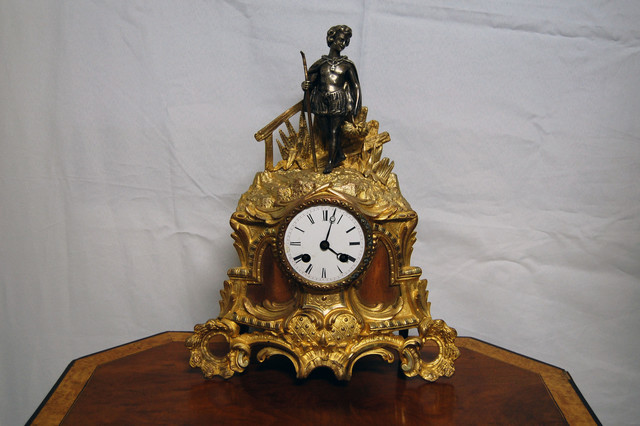 Bronze Uhr, Schäfer
